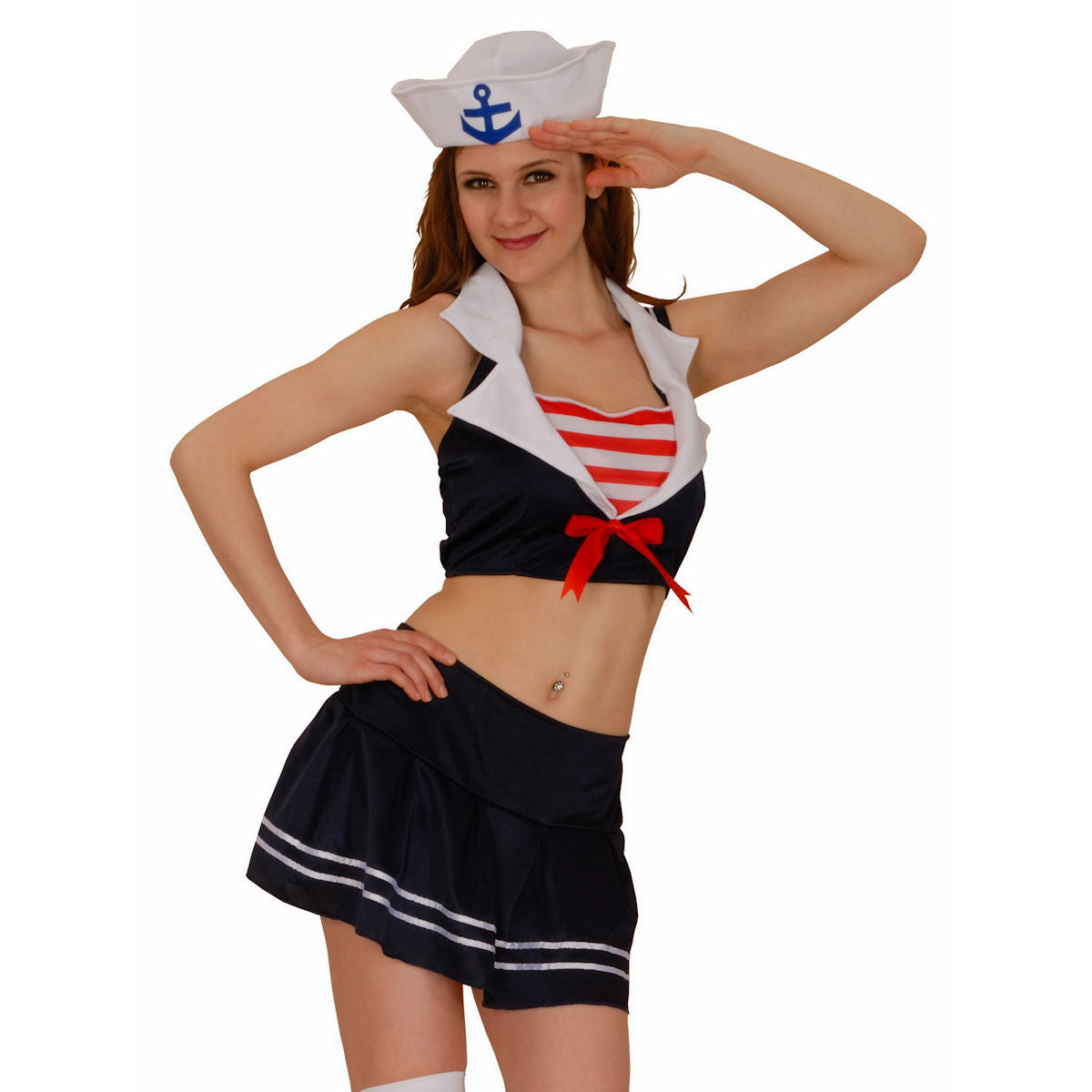 Sailor Cutie Sexy Women's Fancy Dress Costume With Hat