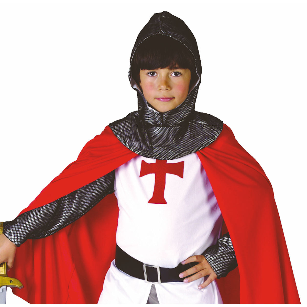 Crusader Knight Medieval Boy's Fancy Dress Costume Child