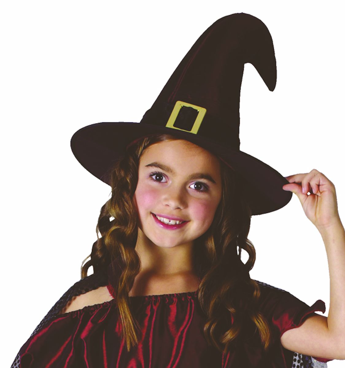 Sparkly Witch Girl's Fancy Dress Costume with Cape and Hat