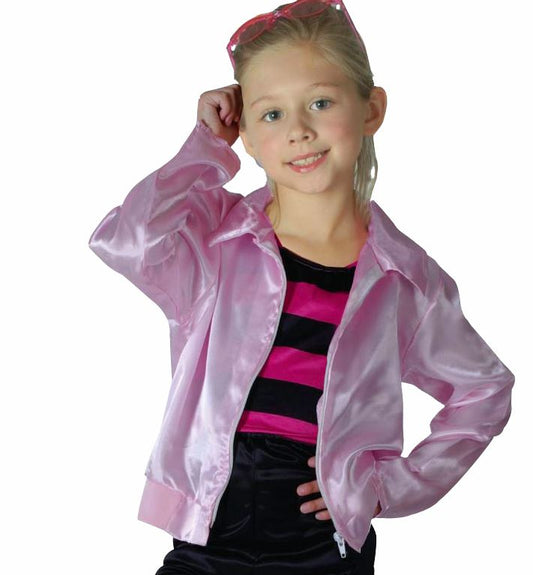 1950's Rock n Roll Pink Child's Fancy Dress Costume