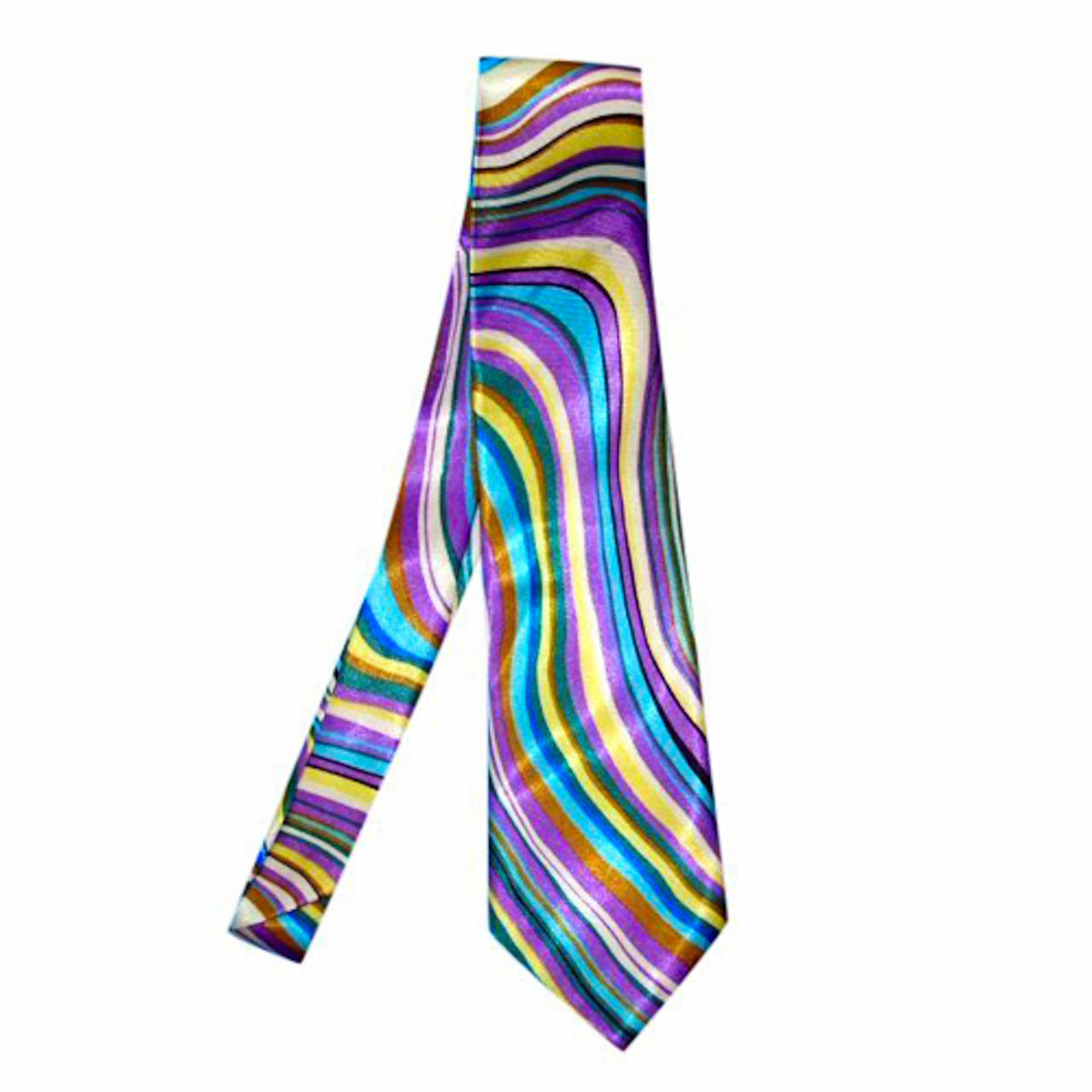 1970's Colourful Disco Wide Necktie Fancy Dress Costume Accessory