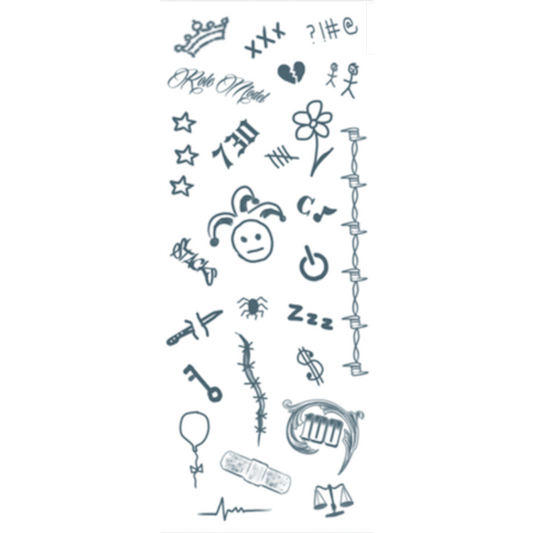 Pop Star Temporary Tattoo Tinsley Special FX Make up