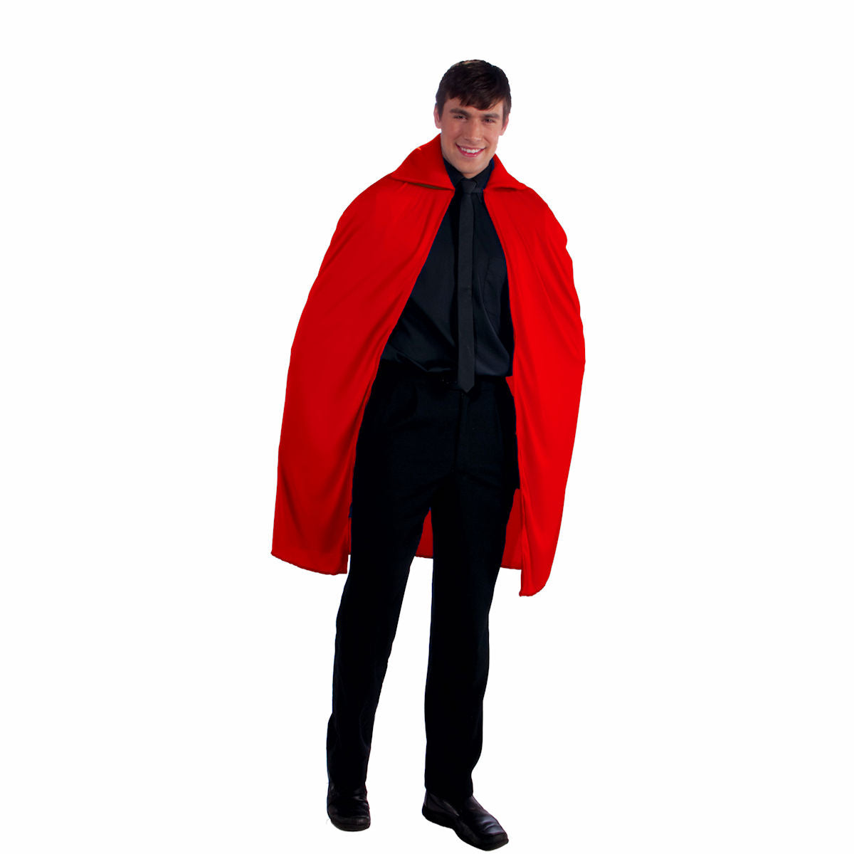 Cape RED Vampire 45" Long - Adult Fancy Dress Costume One size up to 42" chest