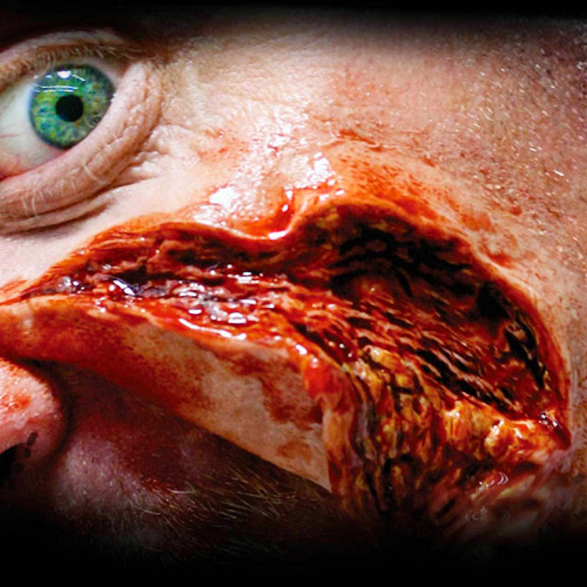 Gouged 3D FX Transfer Tinsley Temporary Tattoo Halloween Special FX MakeUp