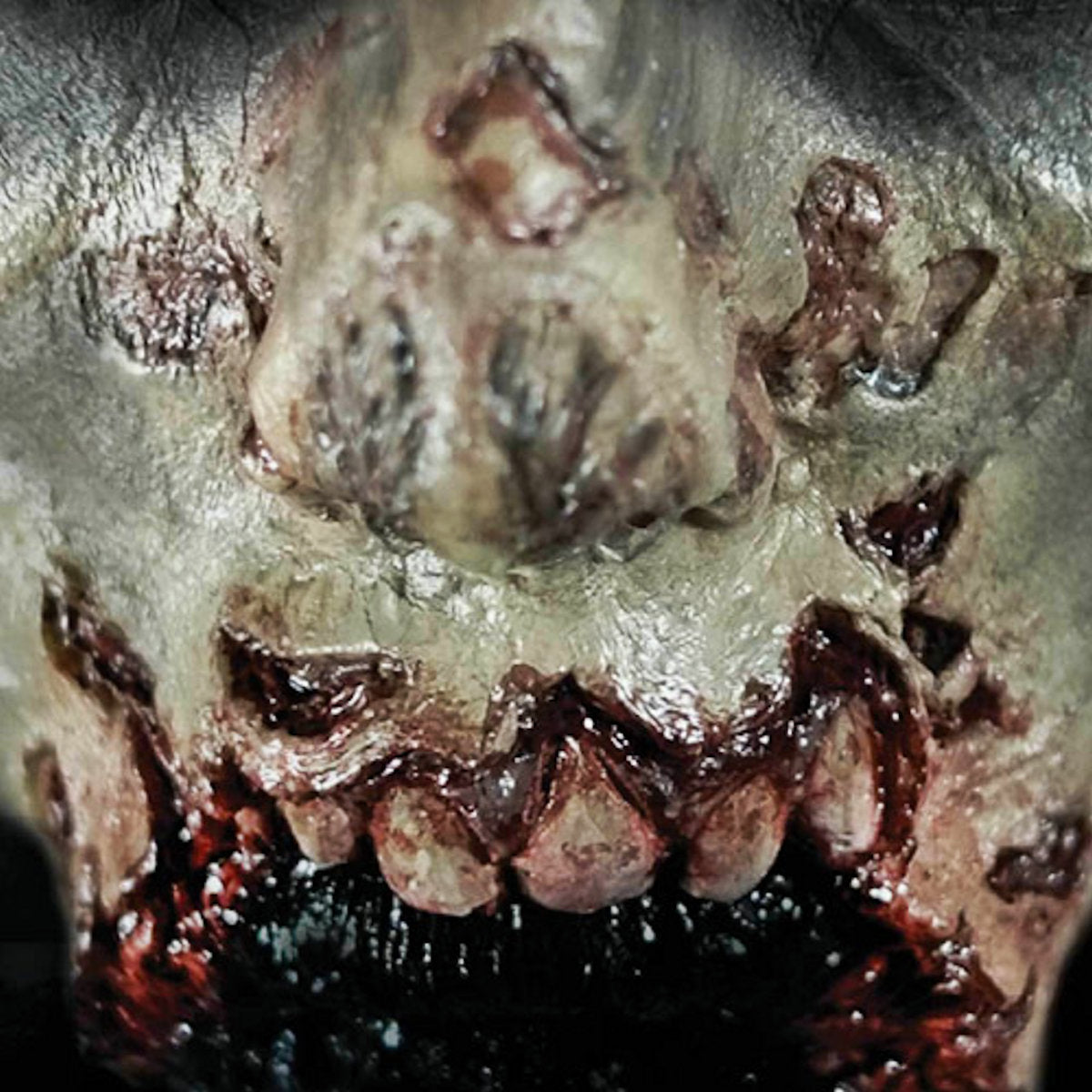 Zombie Missing Jaw 3D FX Transfer Tinsley Temporary Tattoo Halloween FX MakeUp