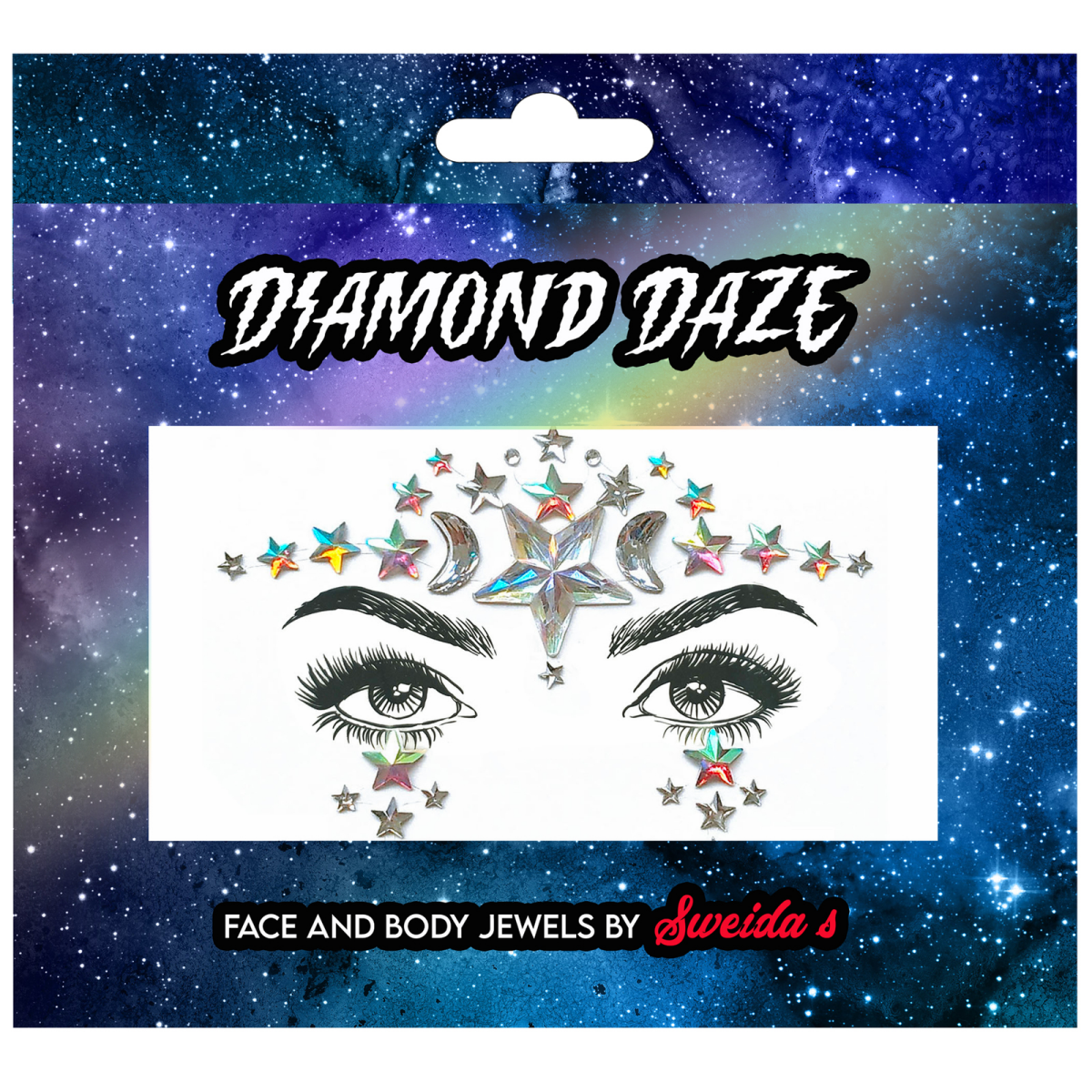 Face and Body Jewels - Celestial Temporary Tattoo Festival Make-up