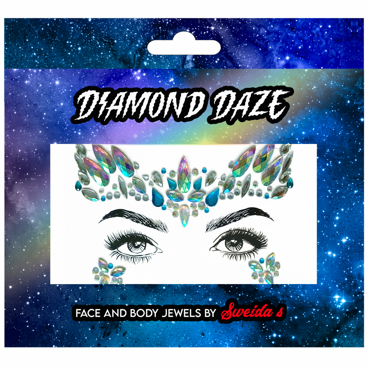 Face and Body Jewels - Mermaid Temporary Tattoo Festival Make-up