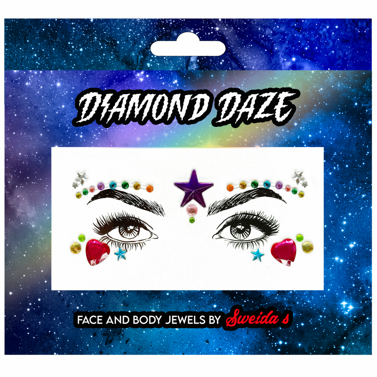 Face & Body Jewels - Pride Two Temporary Tattoo Festival Make-up