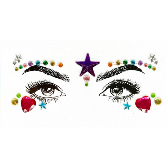 Face & Body Jewels - Pride Two Temporary Tattoo Festival Make-up