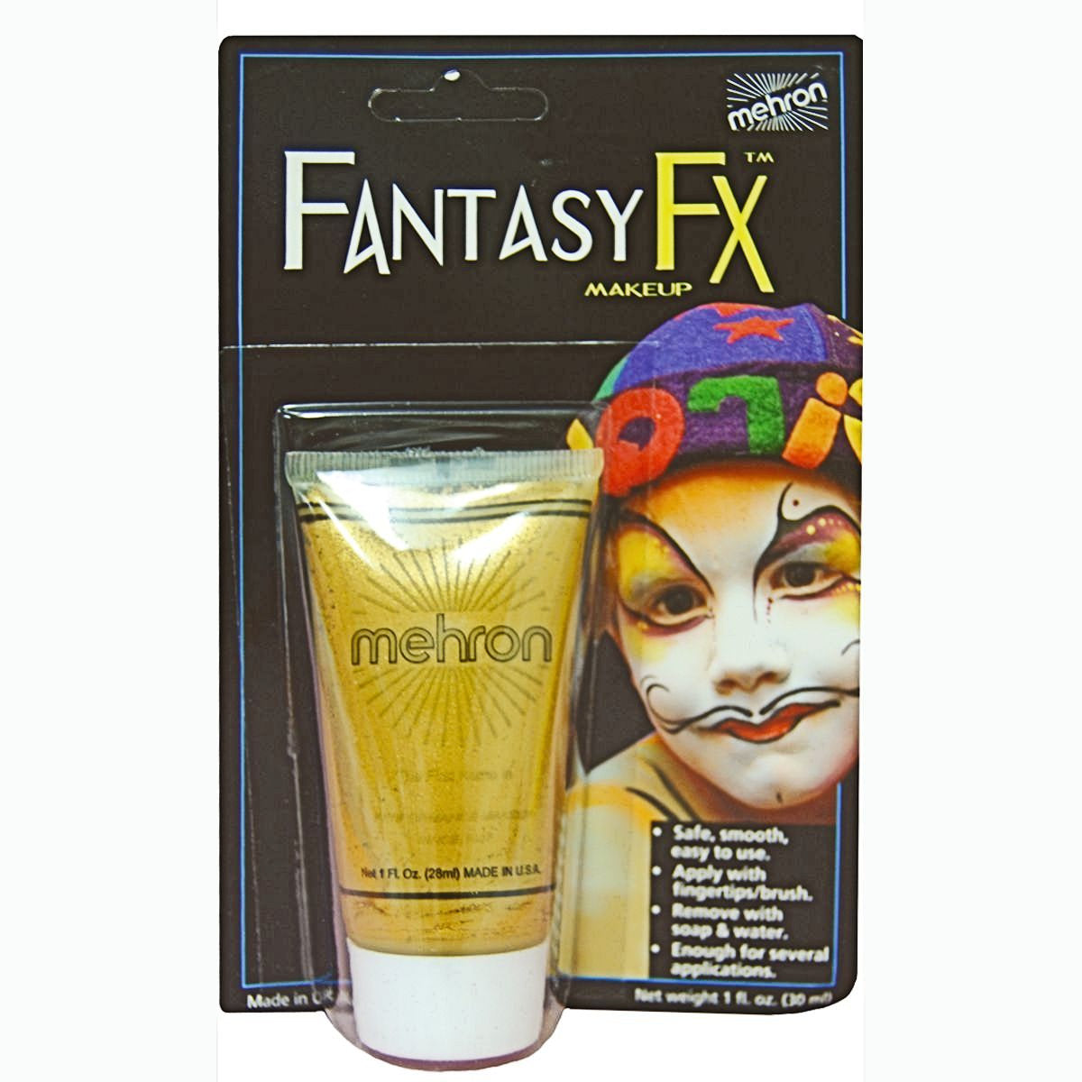 GOLD Shimmer Fantasy Festival FX Make Up 28ml Stage Quality Mehron