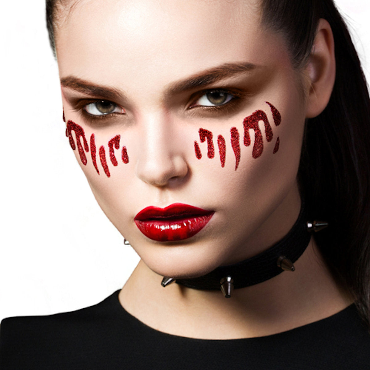 Glitter Me up Blood Tears Tattoo Stickers Halloween Make Up