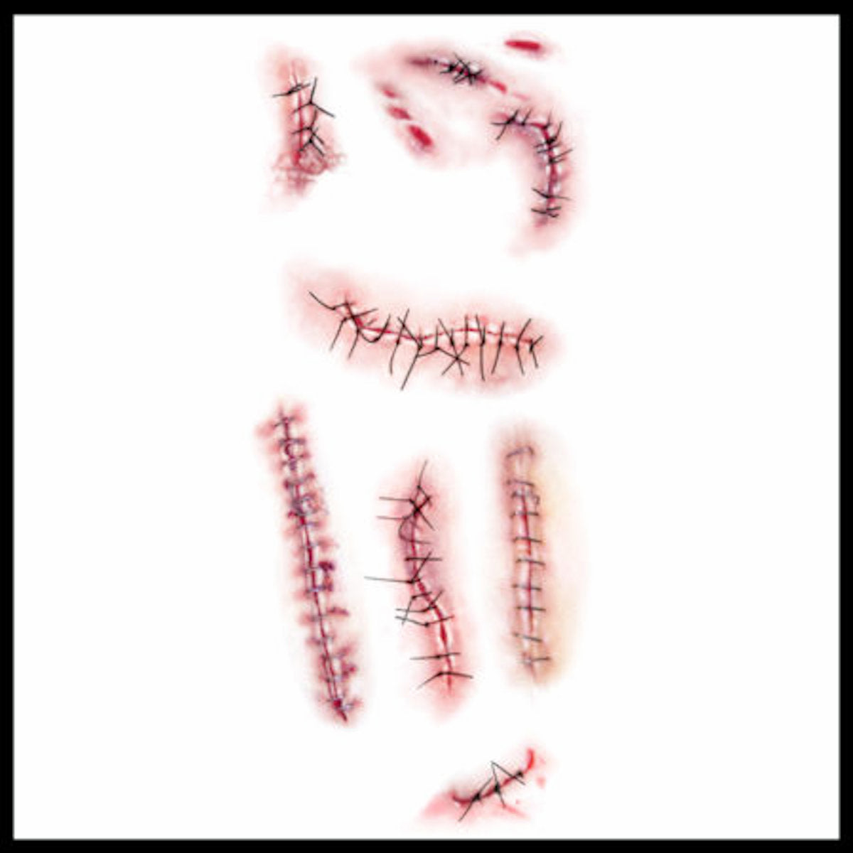 Stitched Skin Temporary Realistic Tattoo Tinsley Halloween Special FX Make up