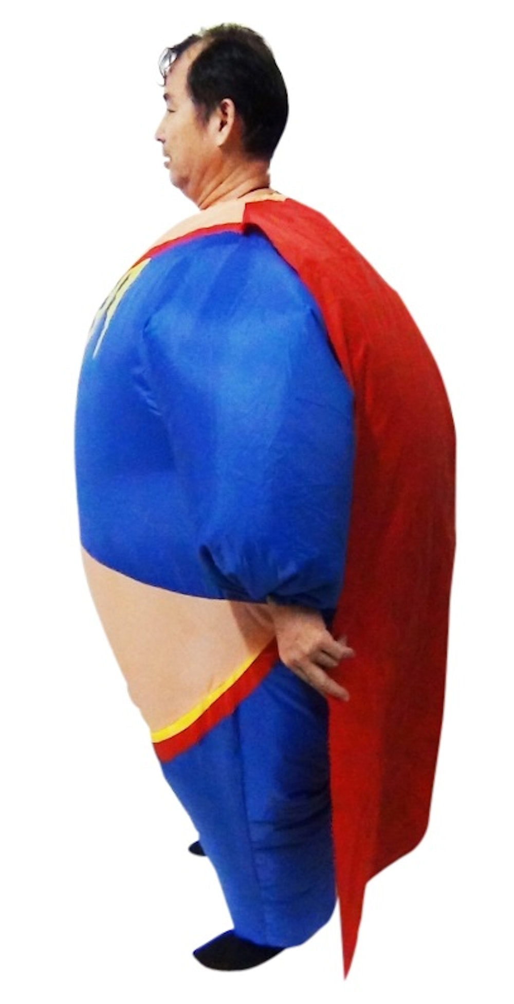 Superhero Fancy Dress Inflatable Suit -Fan Operated Adult Costume