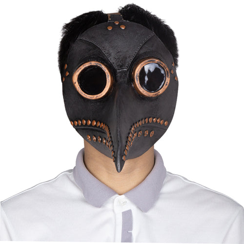 The Black Plague Latex Mask Fancy Dress Halloween Costume Accessory