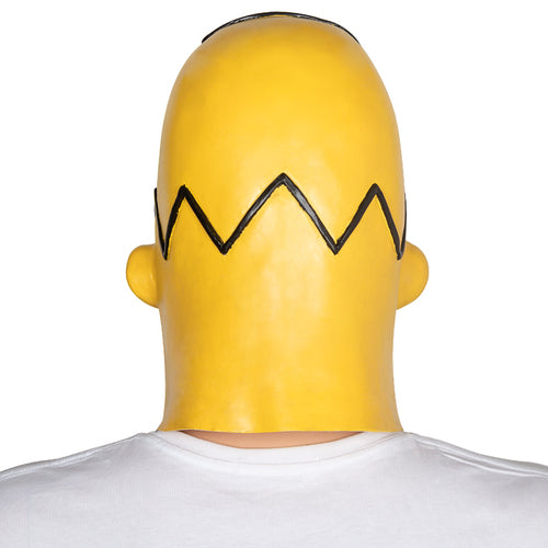 Homer Simpson Latex Full Head Mask Fancy Dress Costume Accessory