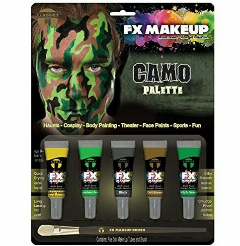Camouflage FX Make Up Palette Set Tinsley Water Based Transfer Resistant