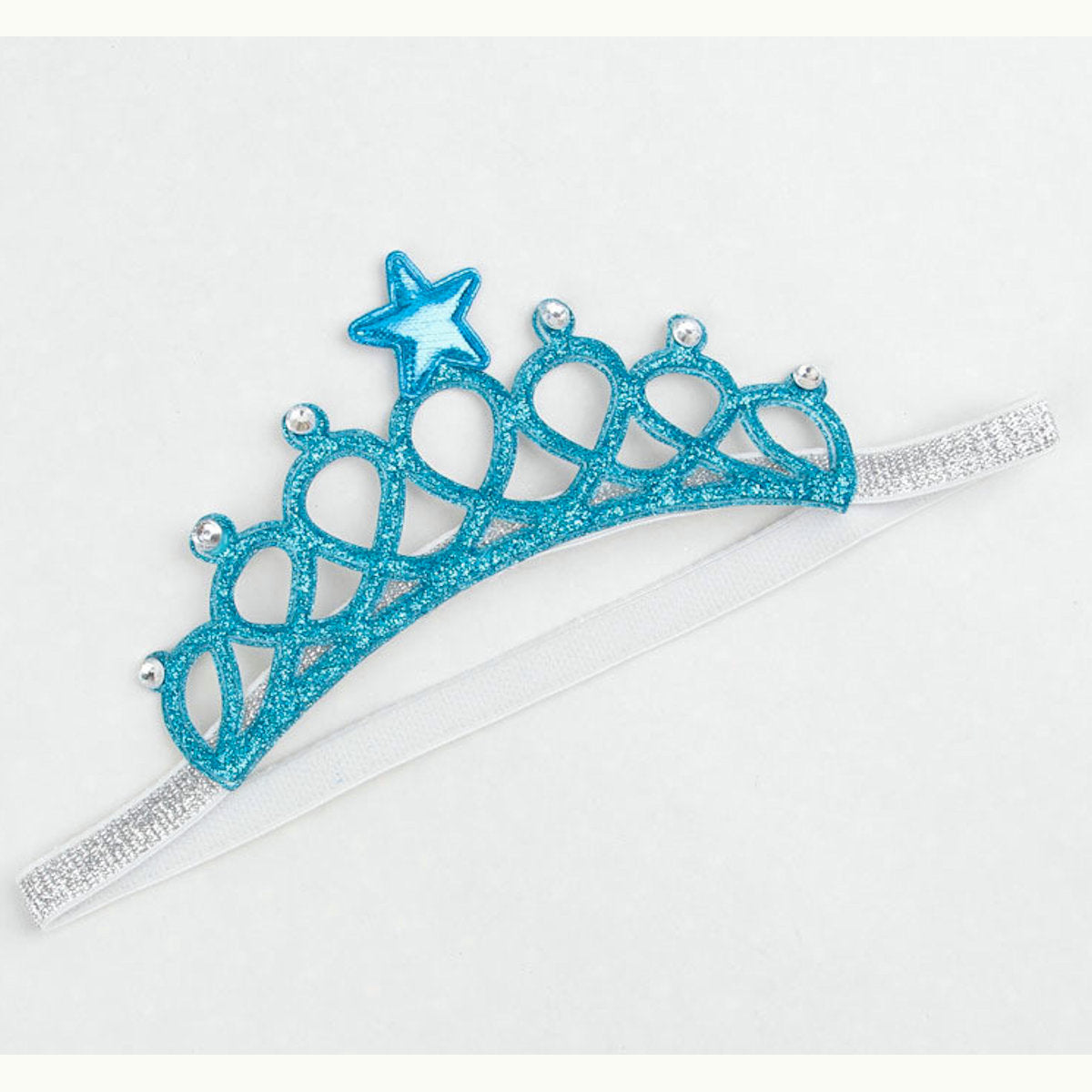 Crown Headband Princess Tiara Child Party Hair Accessory Silver Gold Pink Blue