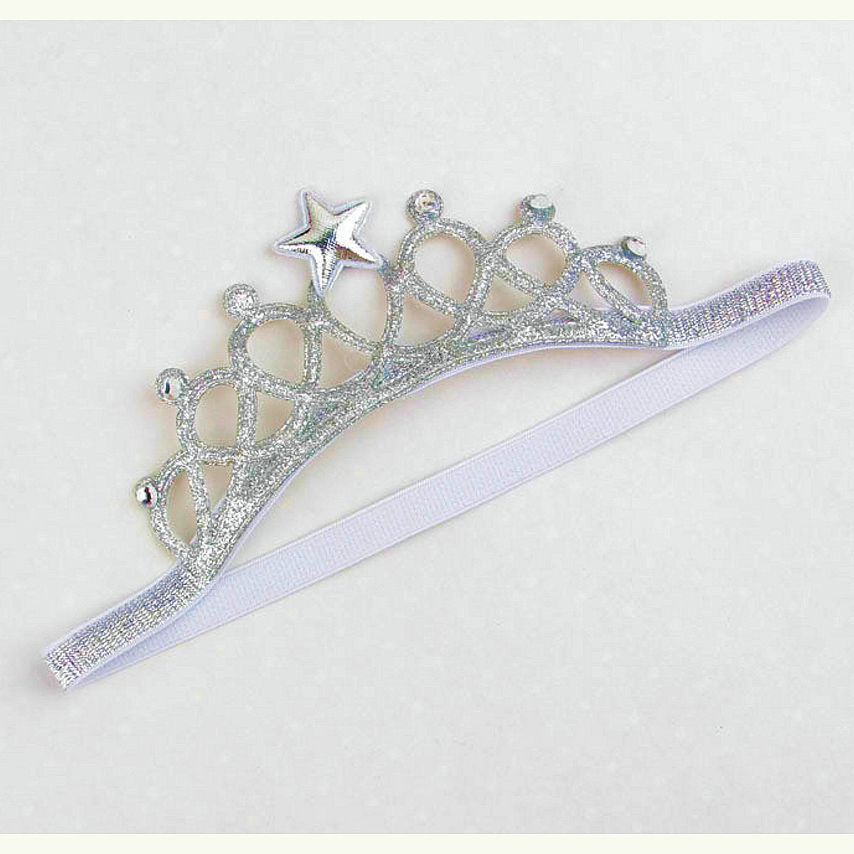 Crown Headband Princess Tiara Child Party Hair Accessory Silver Gold Pink Blue