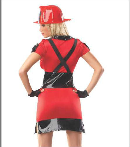 Sexy FIREFIGHTER Women's Fancy Dress Costume
