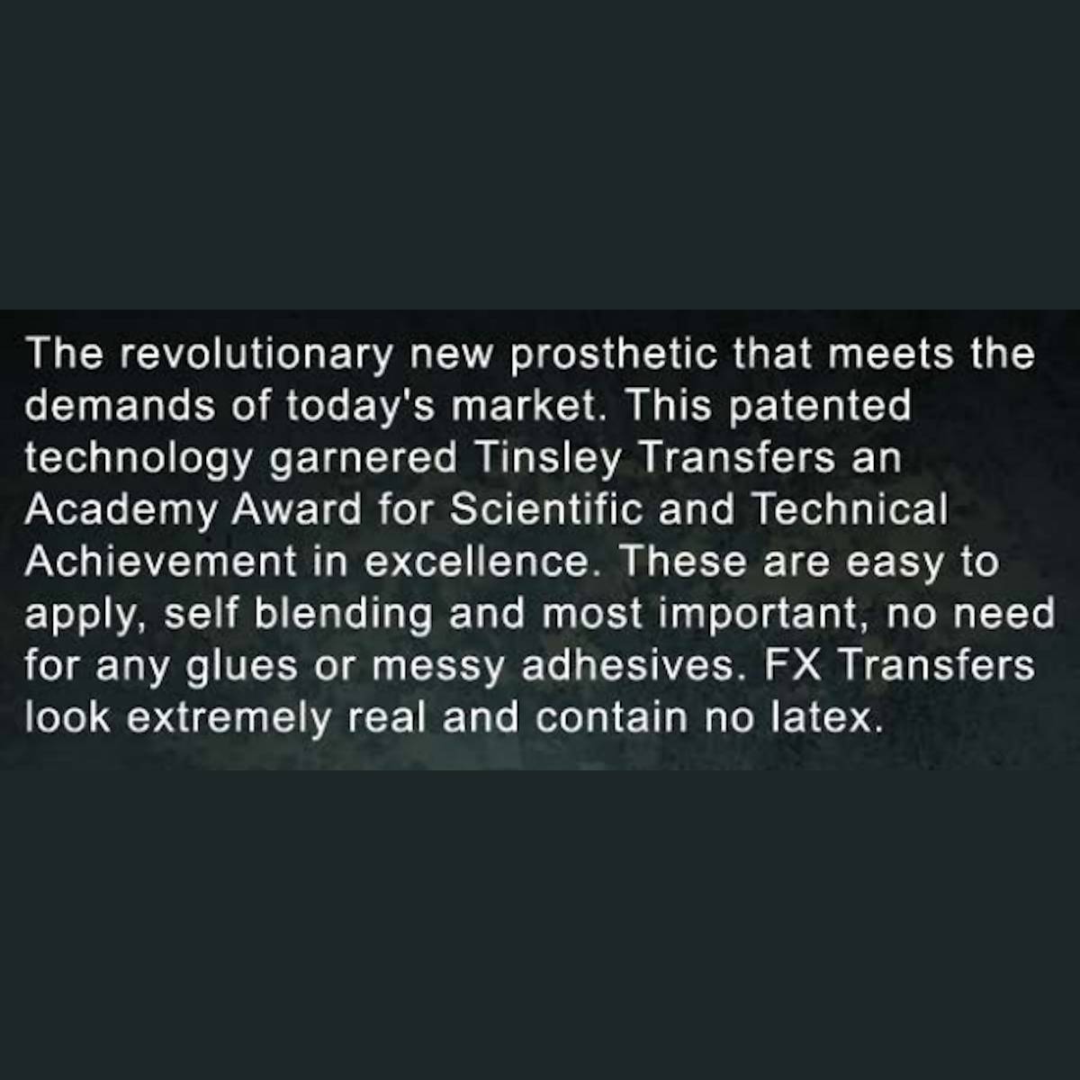 Split Skin 3D FX Transfer Tinsley Temporary Halloween Special FX Make Up