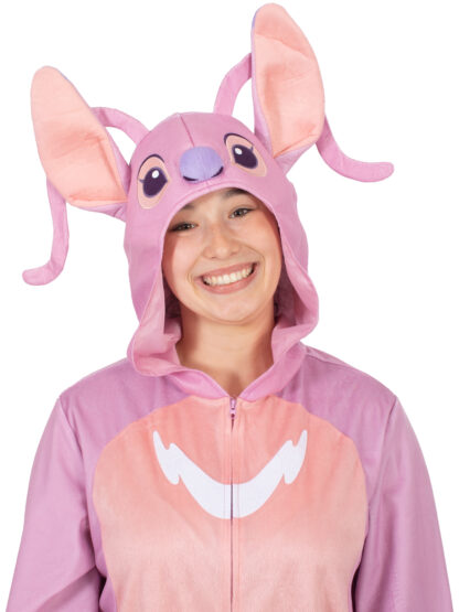Angel (Lilo & Stitch) Hooded onesie adult costume, genuine licenced costume