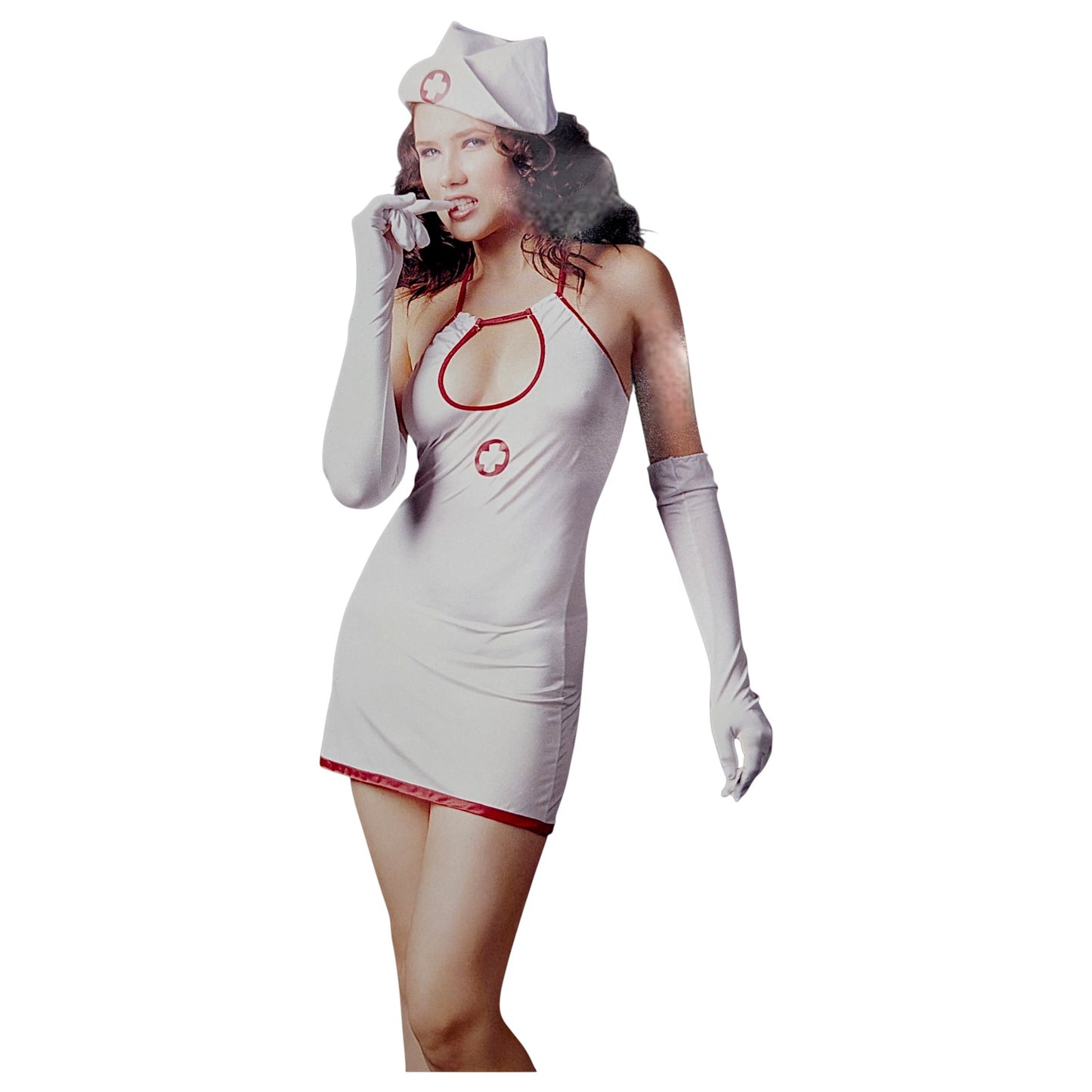 Sexy NURSE COSTUME 4 piece set with GLOVES