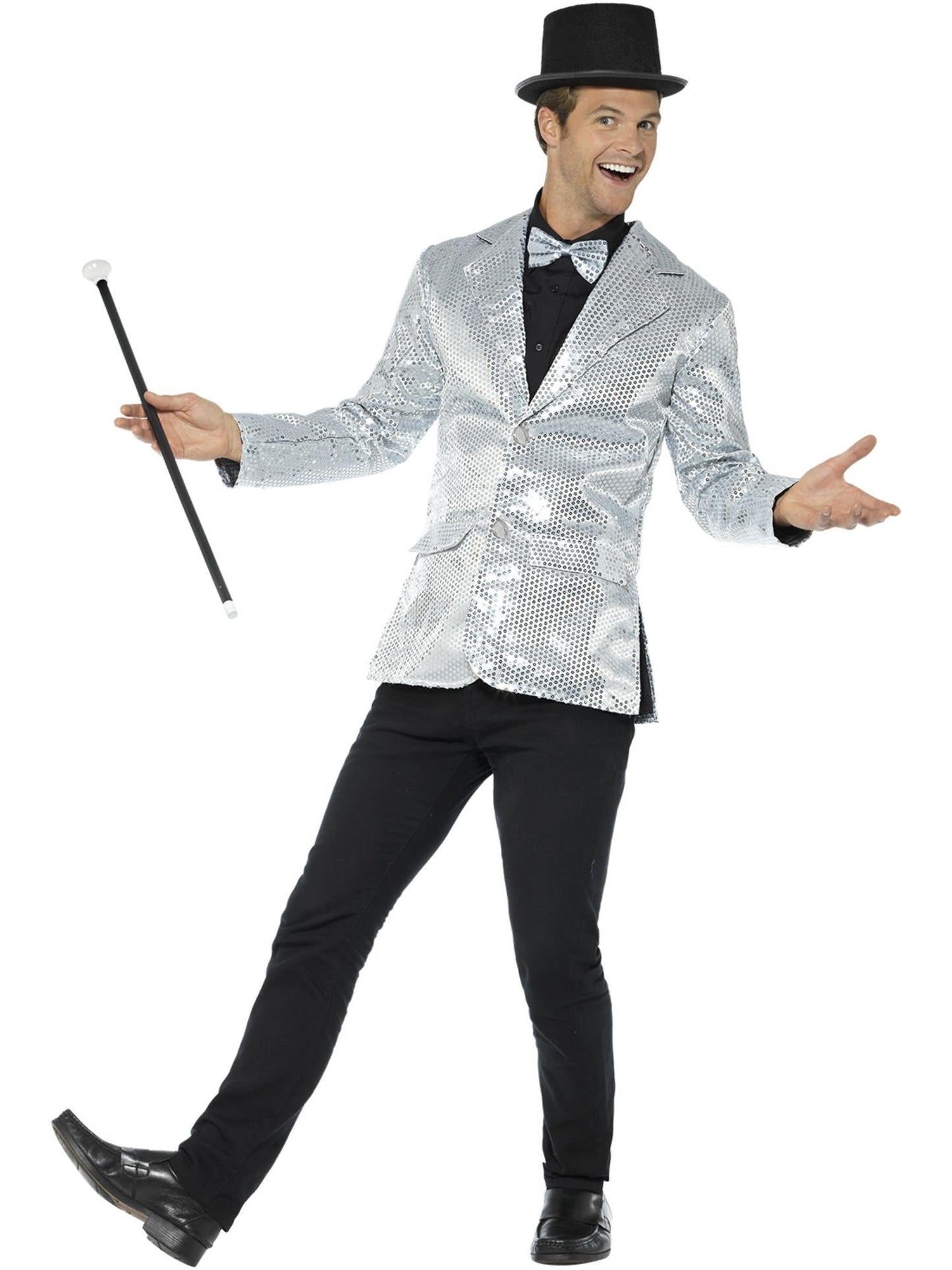 Silver Sequin Adult Showman Jacket