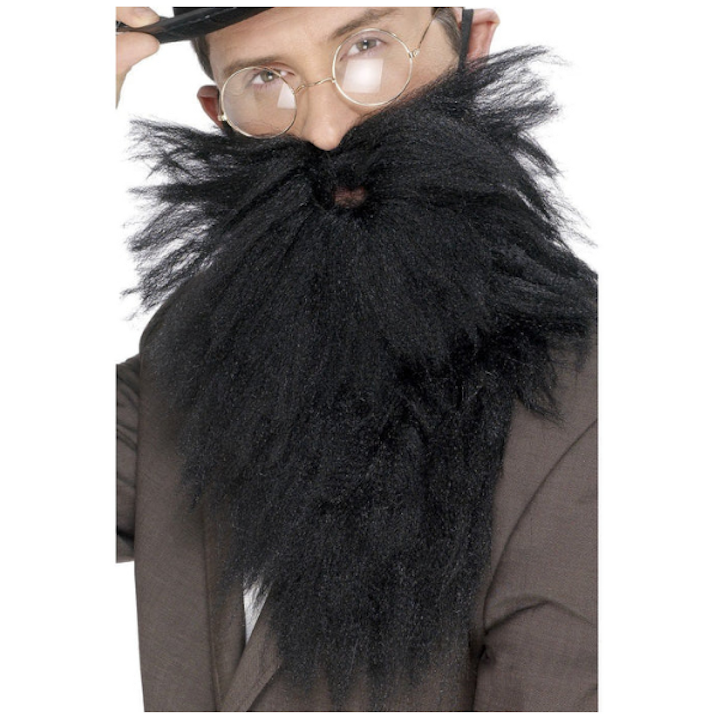 Big Biker Black Beard and Moustache Set Fancy Dress Costume Accessory