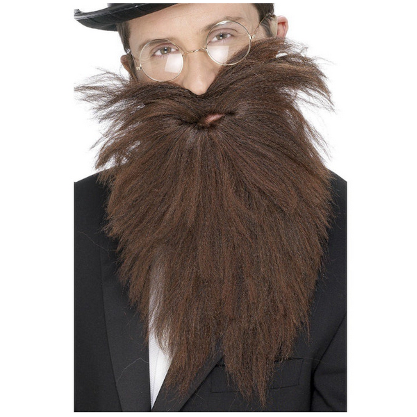 Big Biker Brown Beard and Moustache Set Fancy Dress Costume Accessory