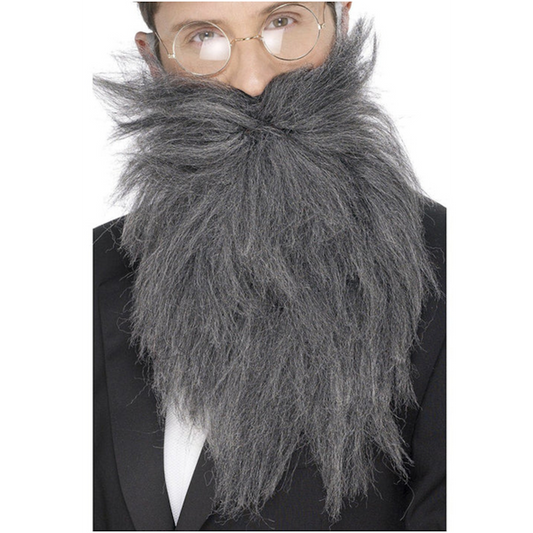 Big Biker Grey Beard and Moustache Set Fancy Dress Costume Accessory