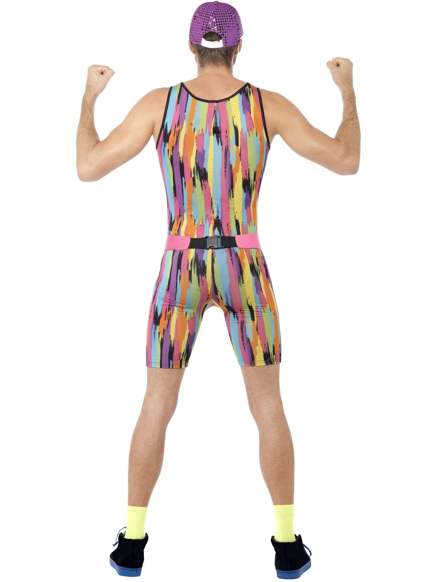 1980's Aerobics Instructor Multi-coloured Jumpsuit