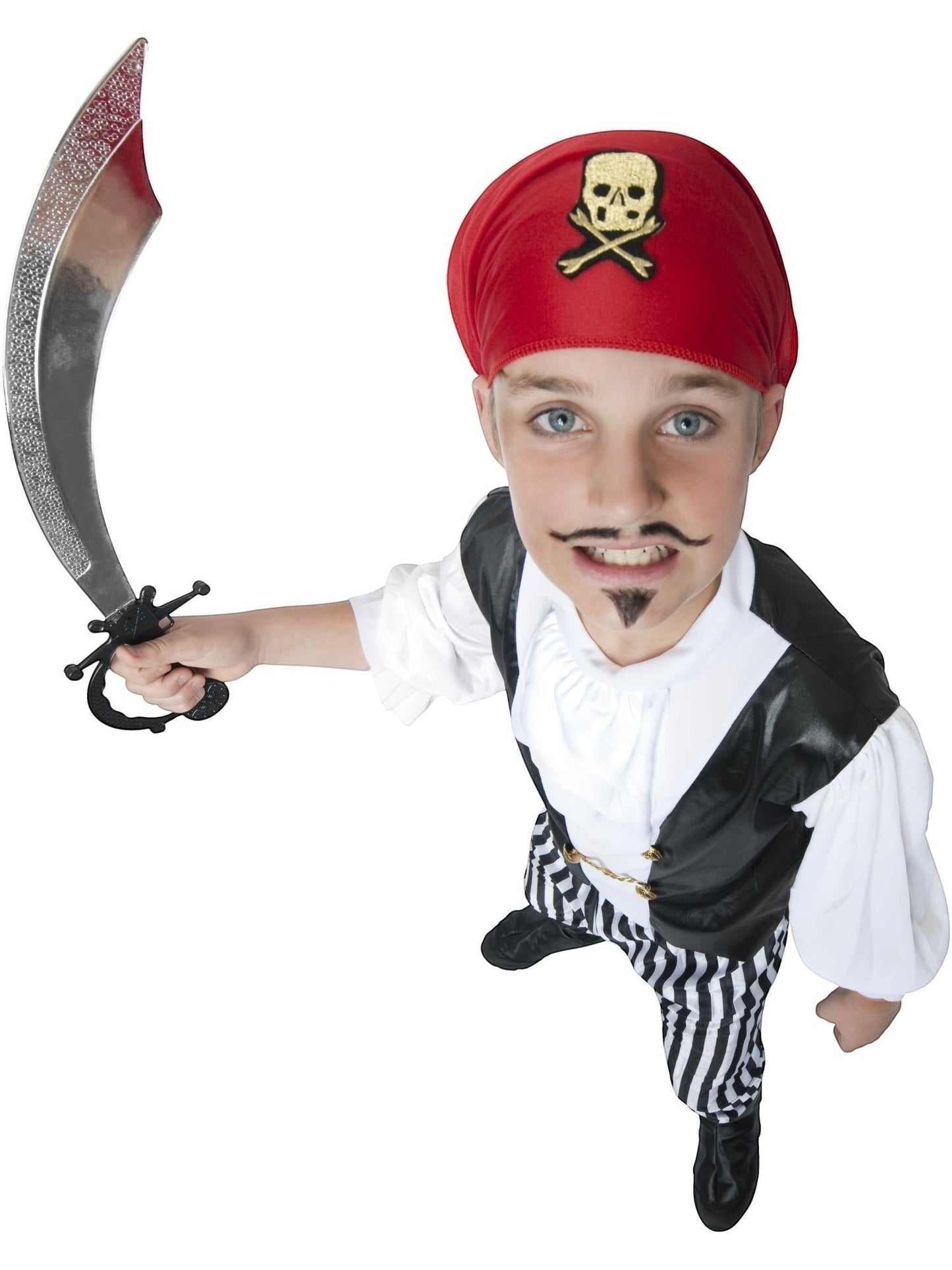 Smiffy's Pirate Child Boy's Complete Costume from Ninx Costumes,  close up view