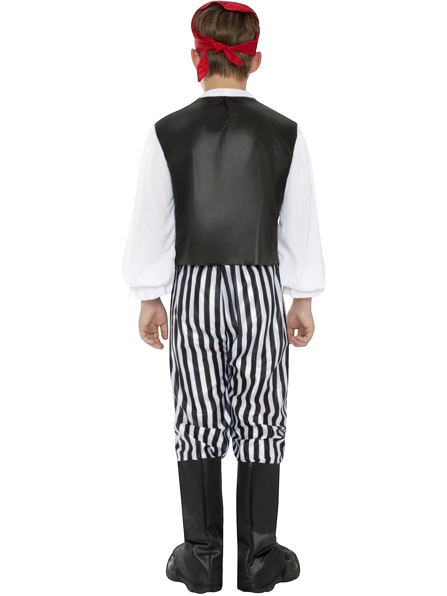 Smiffy's Pirate Child Boy's Complete Costume from Ninx Costumes, bac view