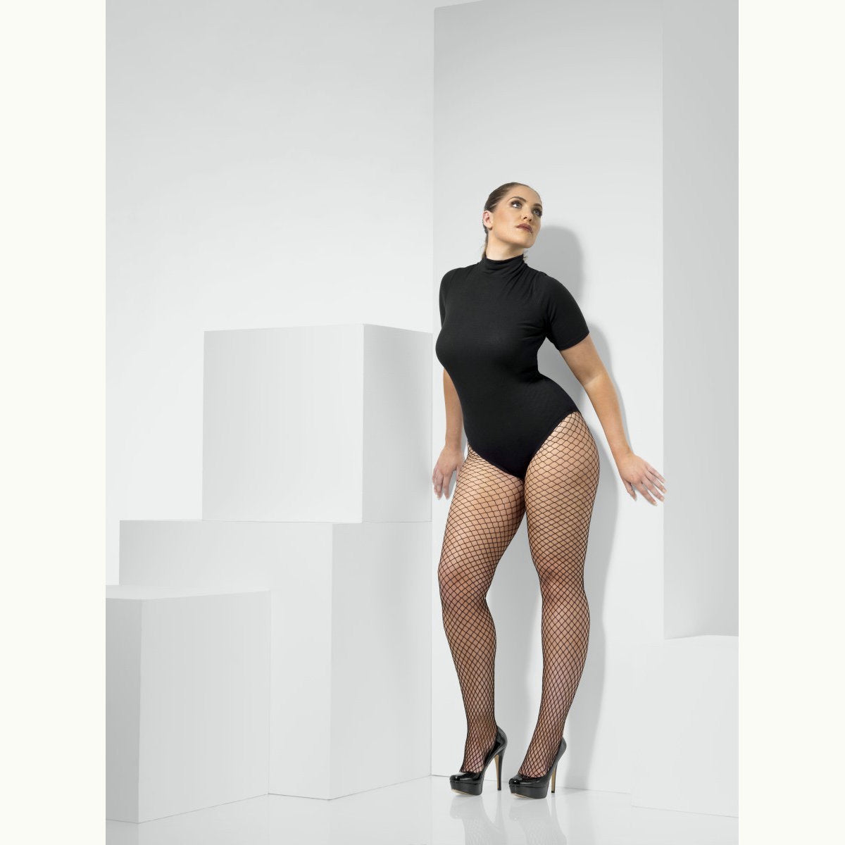 PLUS SIZE Fishnet Panty Hose tights Lattice Net Open weave