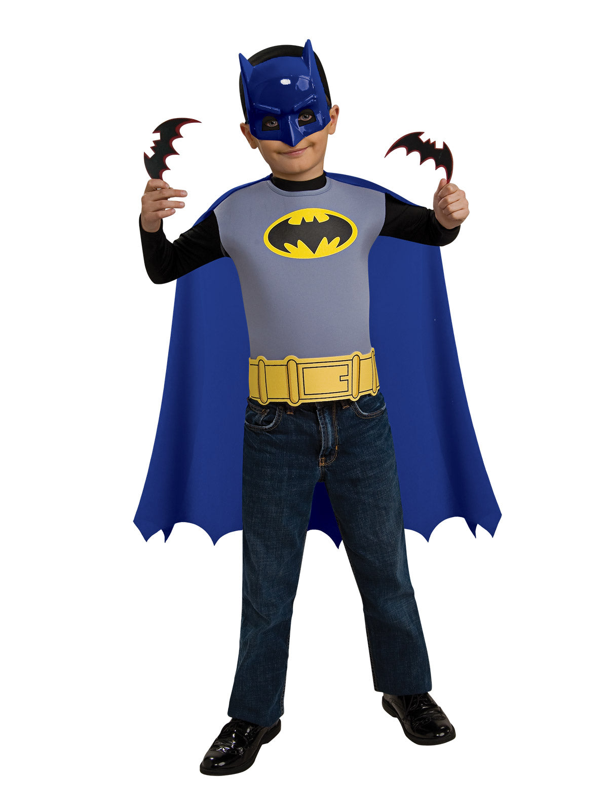 Batman Accessory Set Child Costume Genuine Licensed with Cape, Mask, Belt