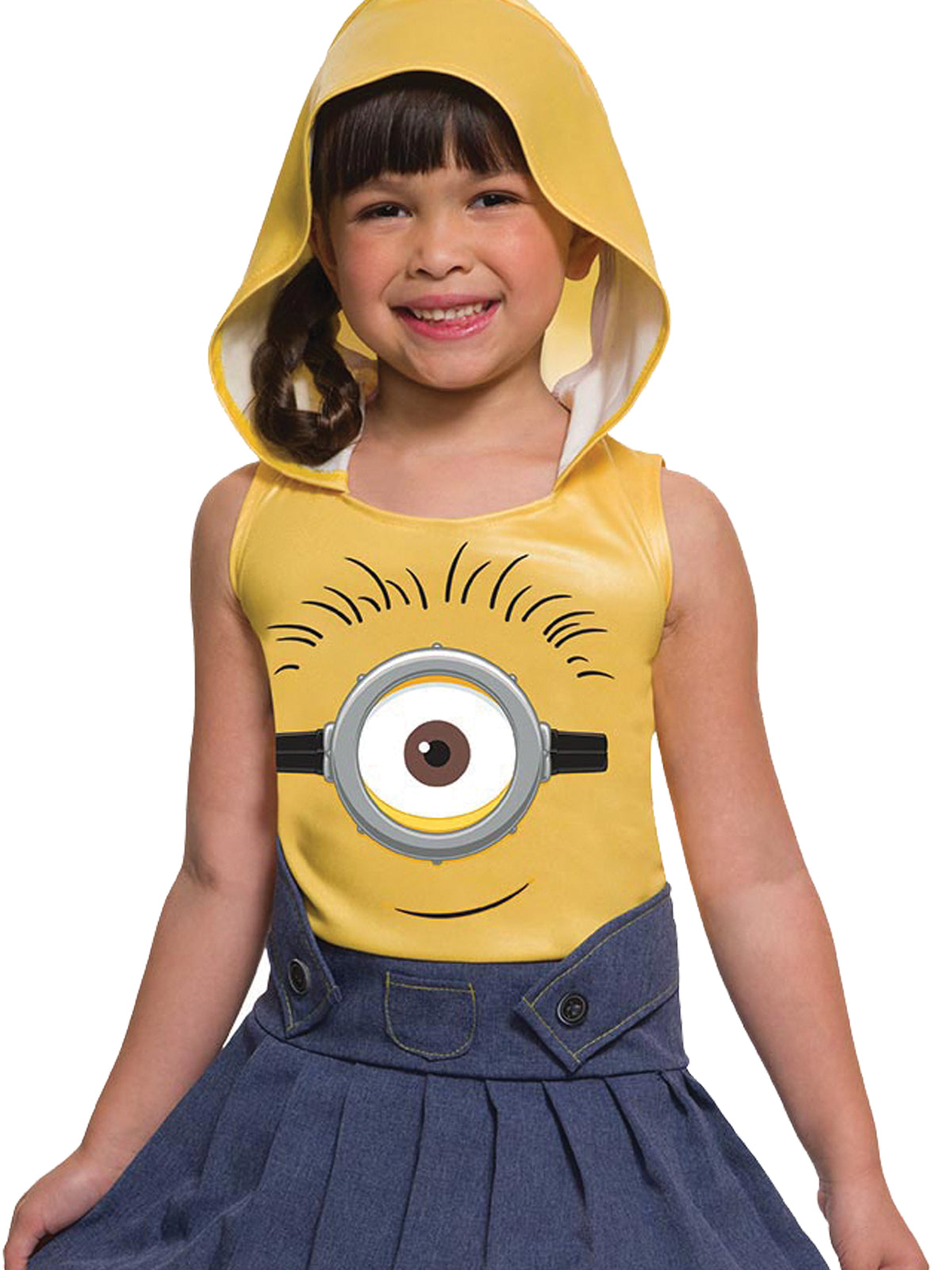 Minion Face Child Dress Costume, Genuine Licensed Girls Costume