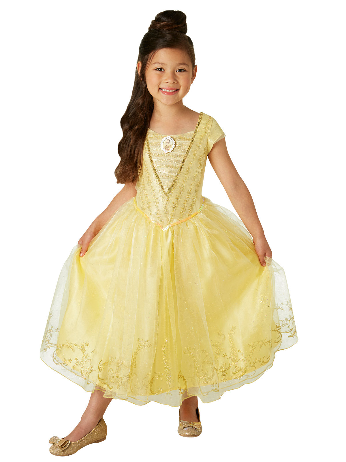 Belle Live Action Girls Deluxe Child Costume, Genuine Disney Licensed