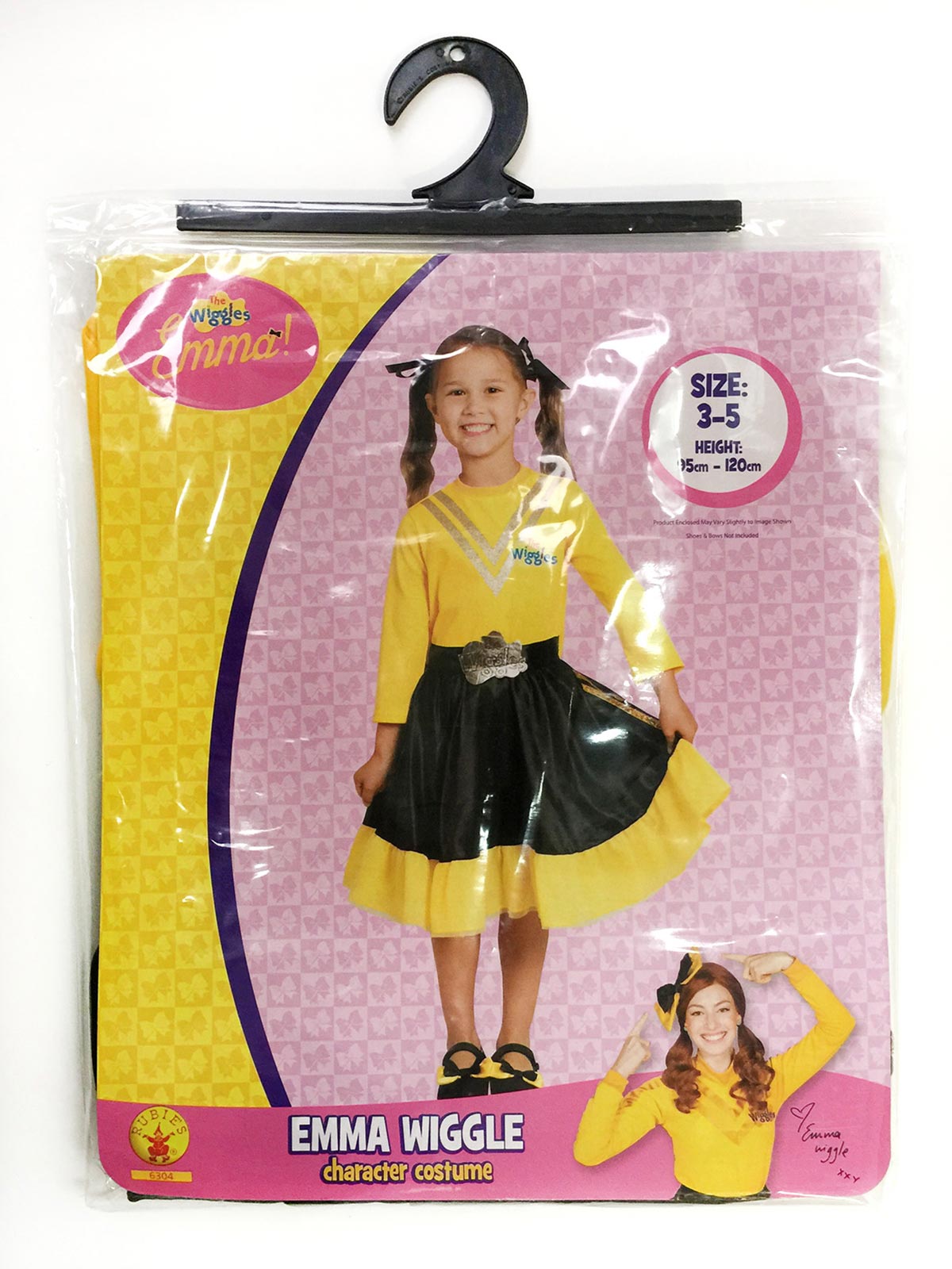 Emma Yellow Wiggle Girls Child Deluxe Costume, Genuine Licensed
