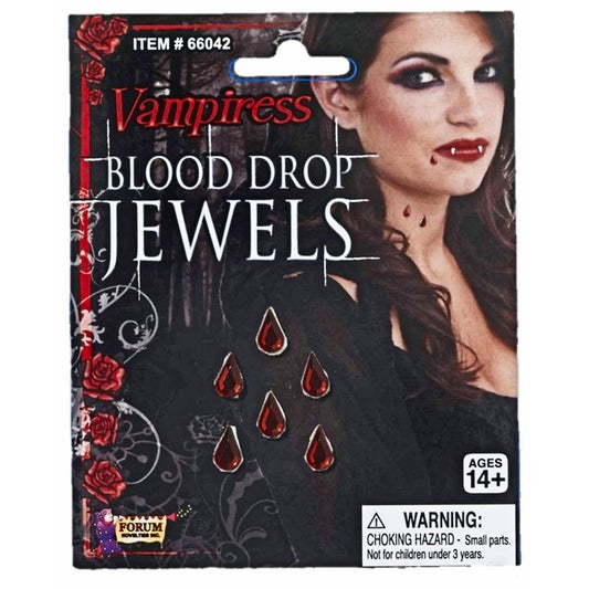 Vampiress Blood Drop Jewels Special Effect Makeup Halloween