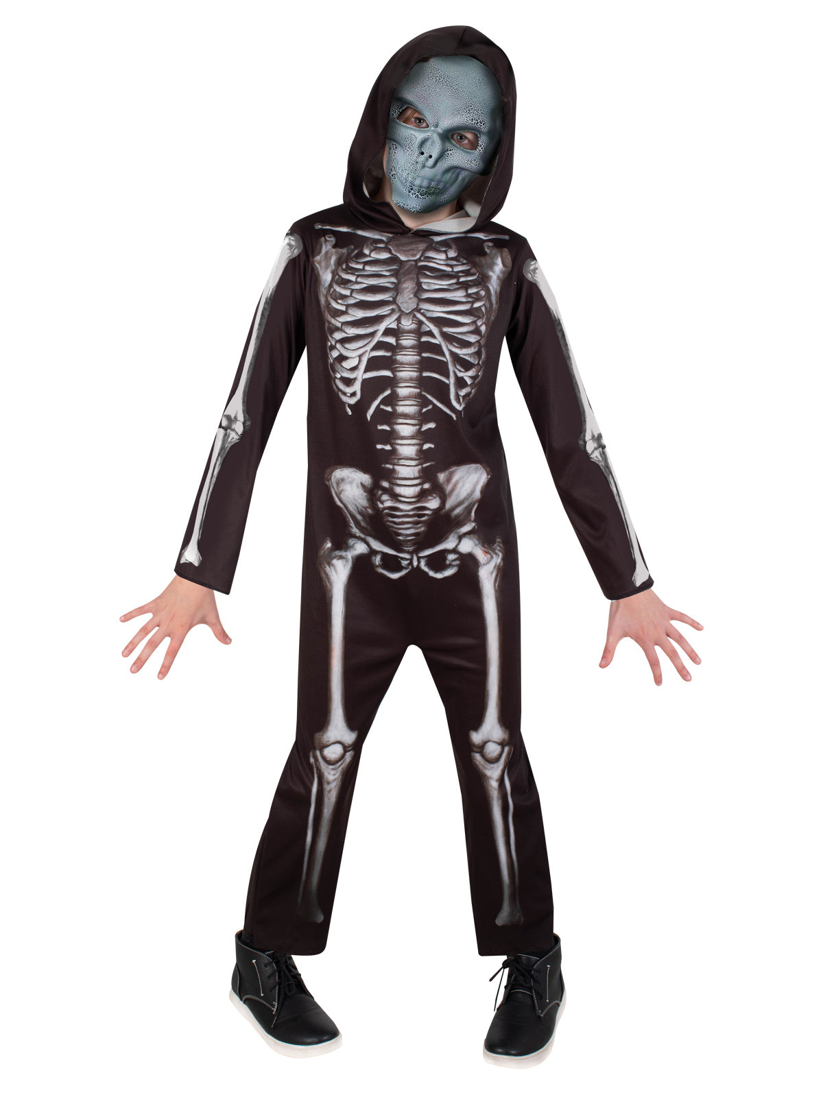 Skeleton Halloween Child Boys or Girls Costume with Mask