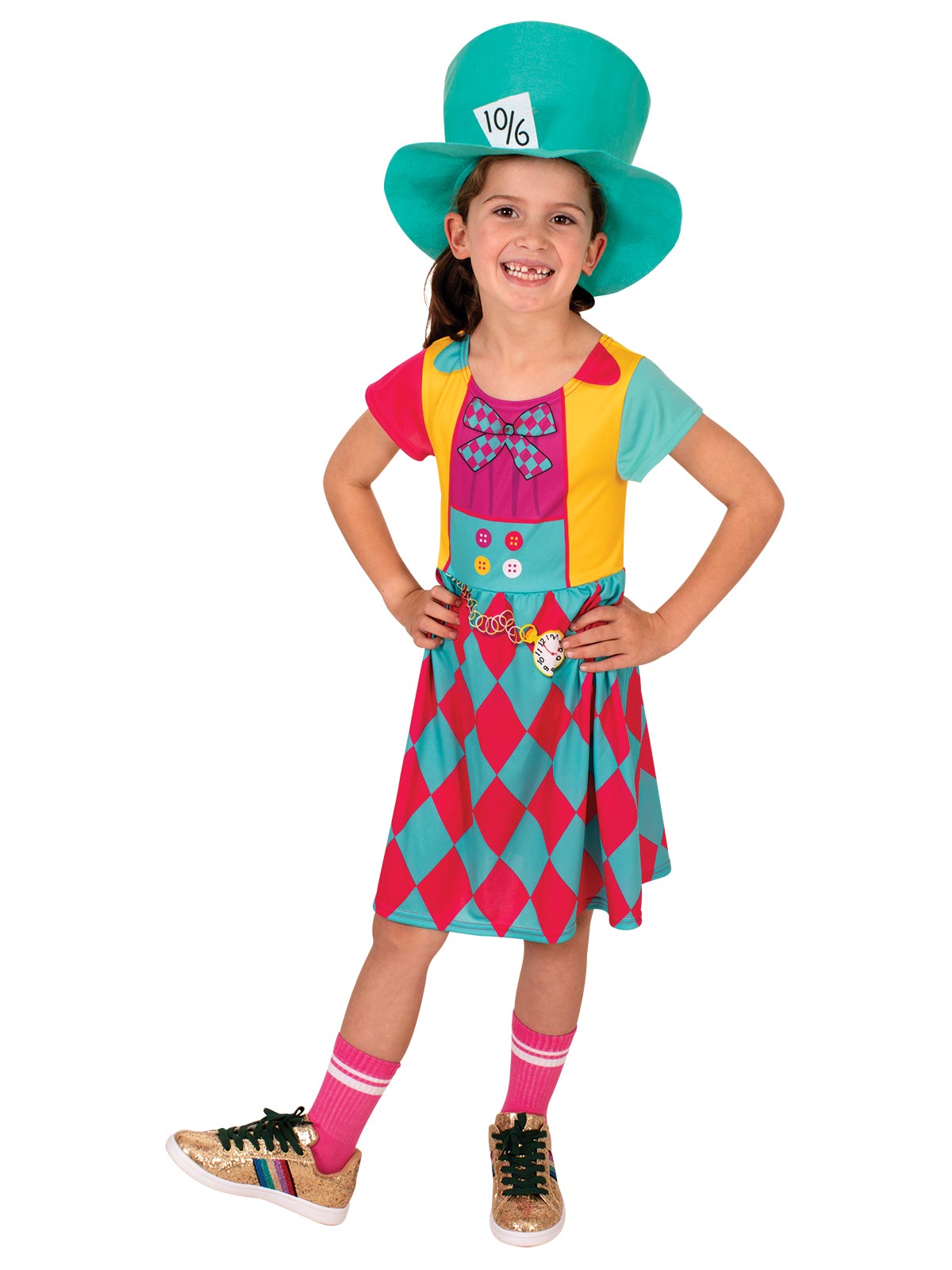Mad Hatter Girl's Classic Girl's Child Costume - Disney Licensed