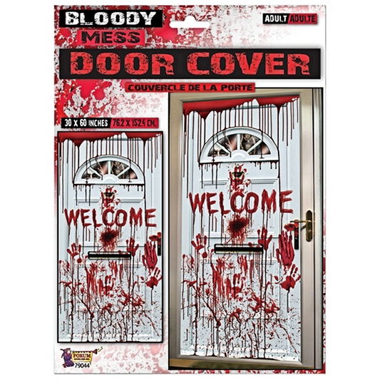 Bloody Mess Door Cover 30" x 60" Halloween Party Decoration