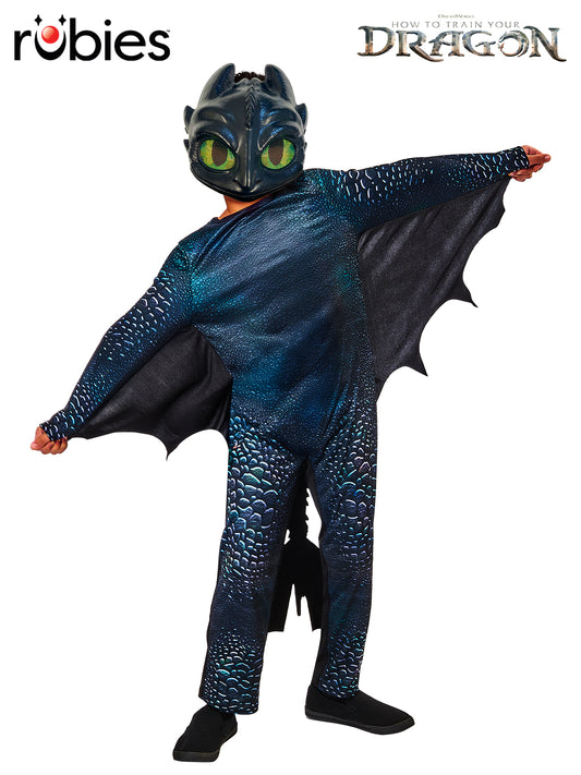 Toothless Night Fury Dragon Child Deluxe Costume Genuine Licensed