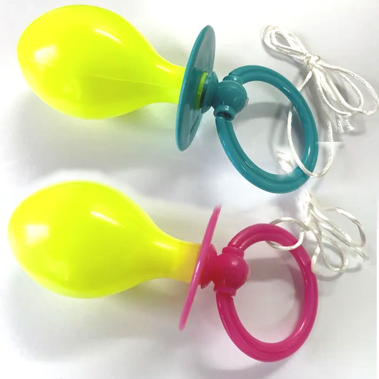Large Baby Dummy Pacifier Adult Costume Accessory Blue or Pink
