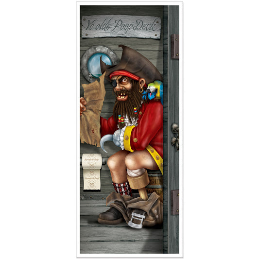 Door Cover Pirate Captain Restroom Decoration 5' High 30" wide