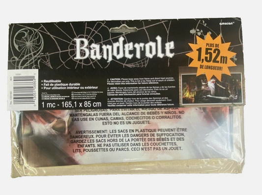 "Possesed" Banner Halloween Party Decoration- Over 5ft Long 33.5" x 65" (Copy)