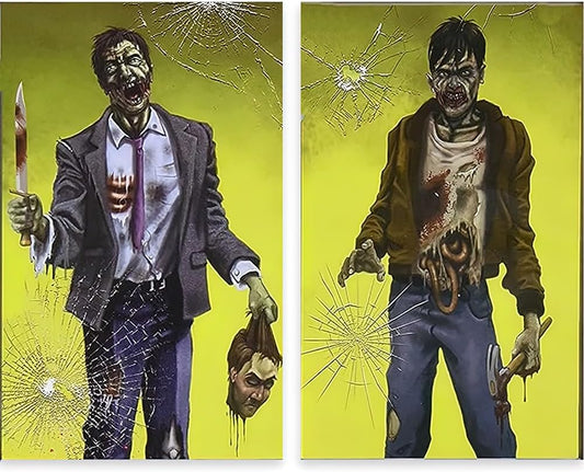 Zombie Window Magic Halloween Decoration Set of 2 size 85 x 185cm each