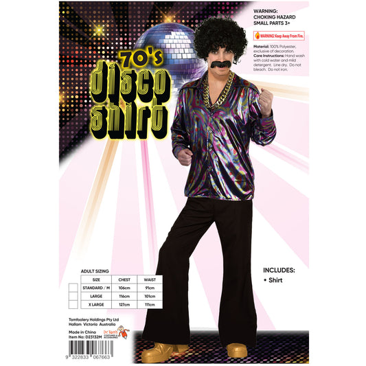Groovy 70's Disco Mens's Shirt Costume
