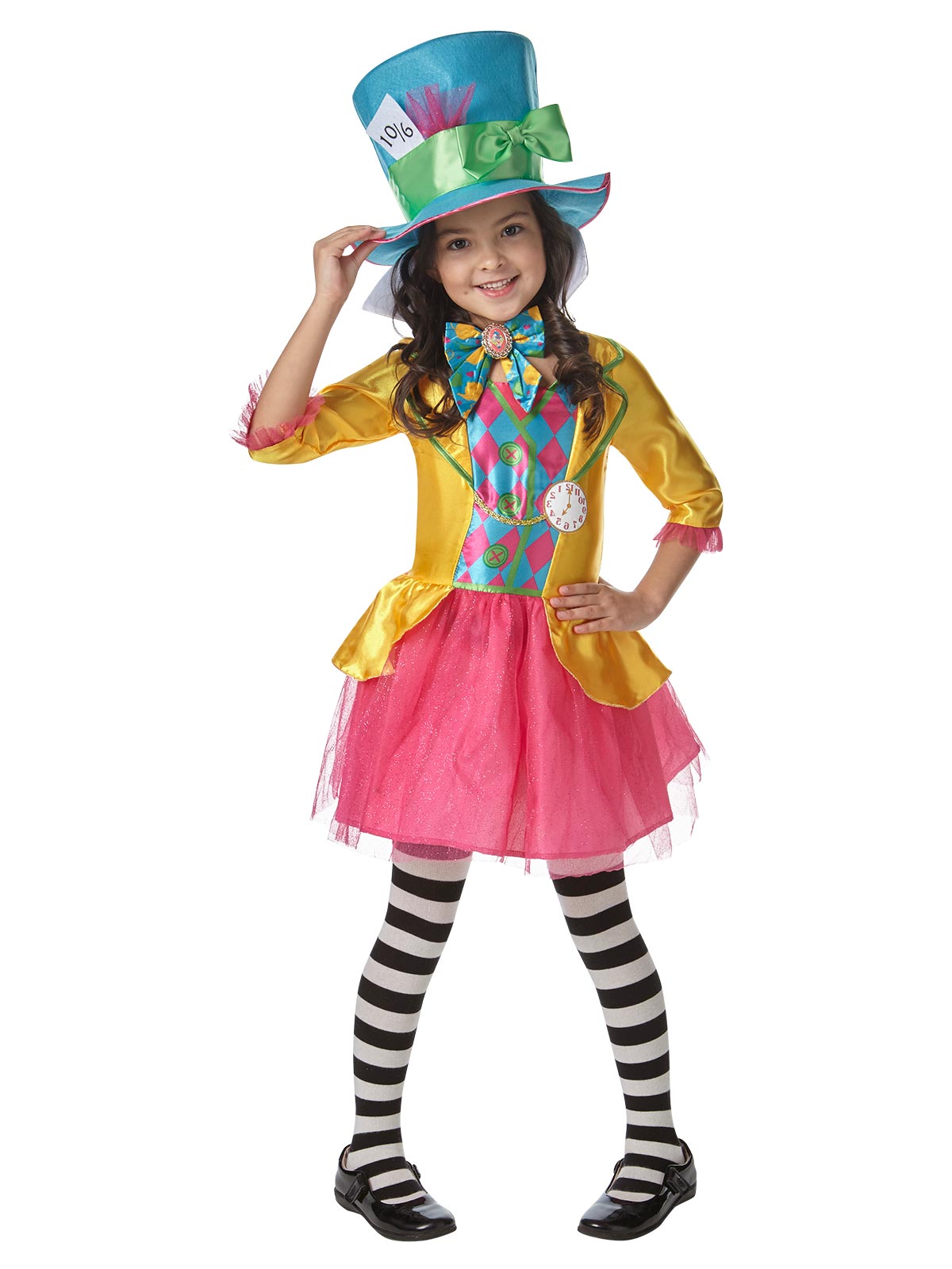 MAD HATTER GIRLS DELUXE COSTUME ALICE IN WONDERLAND