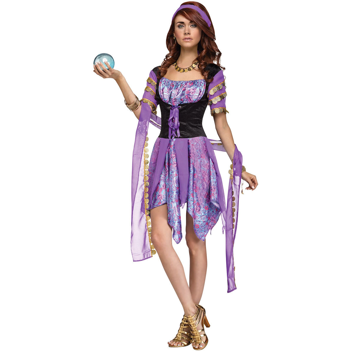 Gypsy Magic Fortune Teller Women's Fancy Dress Costume